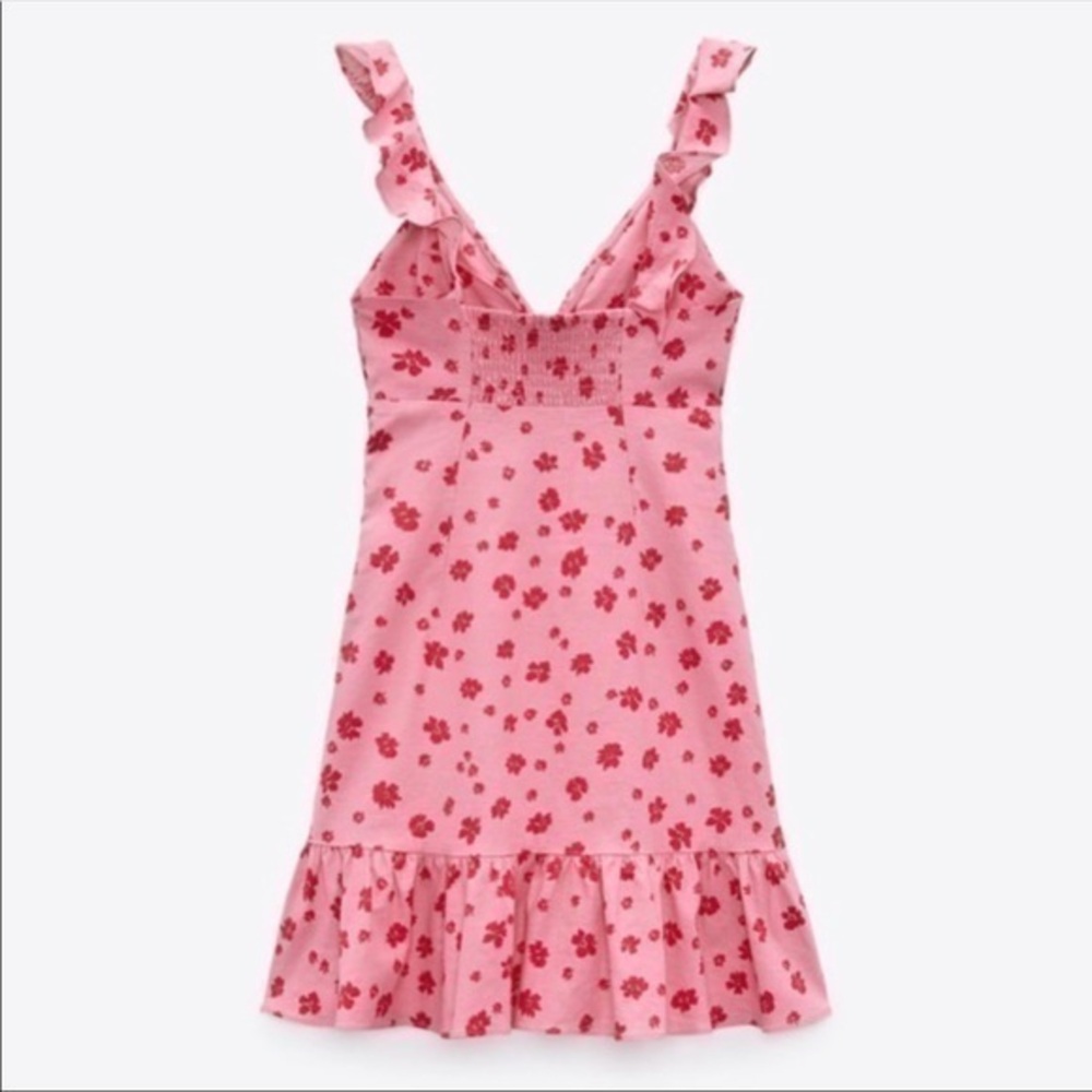 New Zara | Print Floral Print Dress - Picture 9 of 14